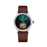 Sugess 38mm Tourbillon Men’s Watch – Minimalist Mechanical Handwind with Dome Sapphire Crystal