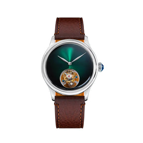 Sugess 38mm Tourbillon Men’s Watch – Minimalist Mechanical Handwind with Dome Sapphire Crystal