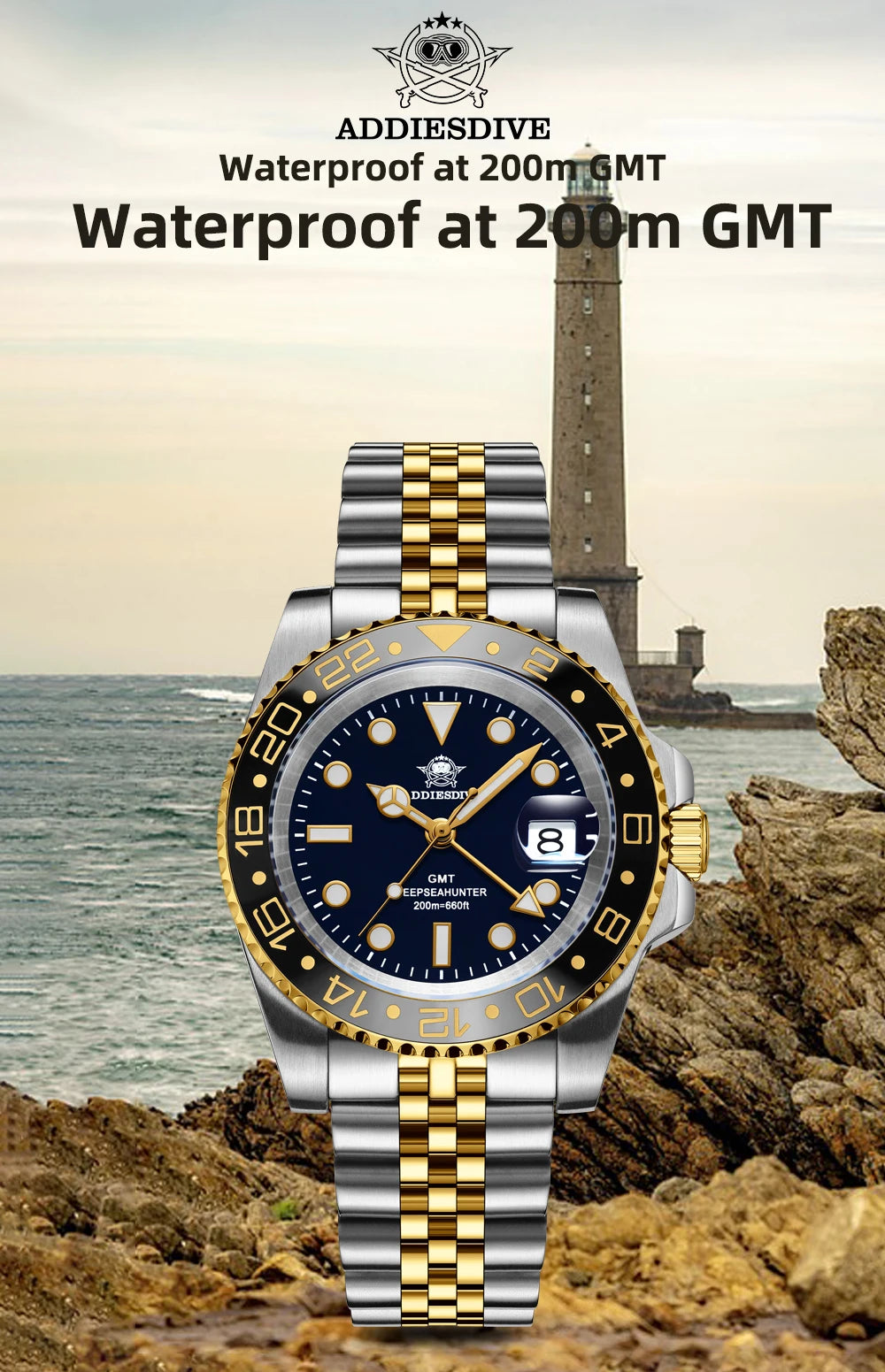 ADDIESDIVE AD2050 GMT Watch