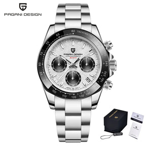 PAGANI DESIGN Men's Chronograph Quartz Watch – Sapphire, Stainless Steel, VK63