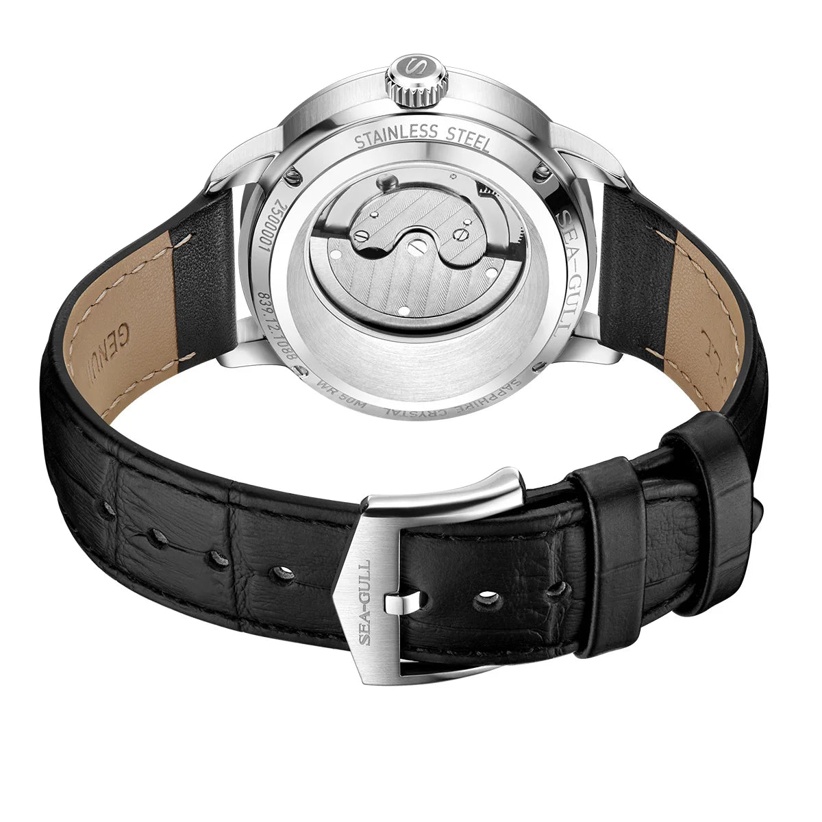 Sea-Gull Oval Dial Men’s Mechanical Watch – ST17 Automatic, Luminous
