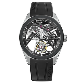 AGELOCER Men’s Tourbillon Watch – 80 Hour Power Reserve, Sapphire, 42mm