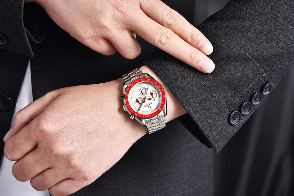 Pagani Design VK63 Moonphase Chronograph Watch – Sapphire, Luminous