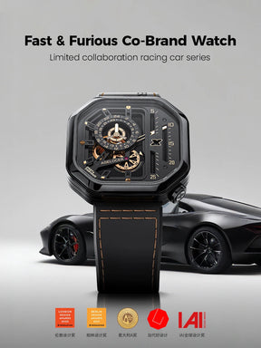 AGELOCER Fast & Furious Racing Watch – Men’s Automatic Mechanical