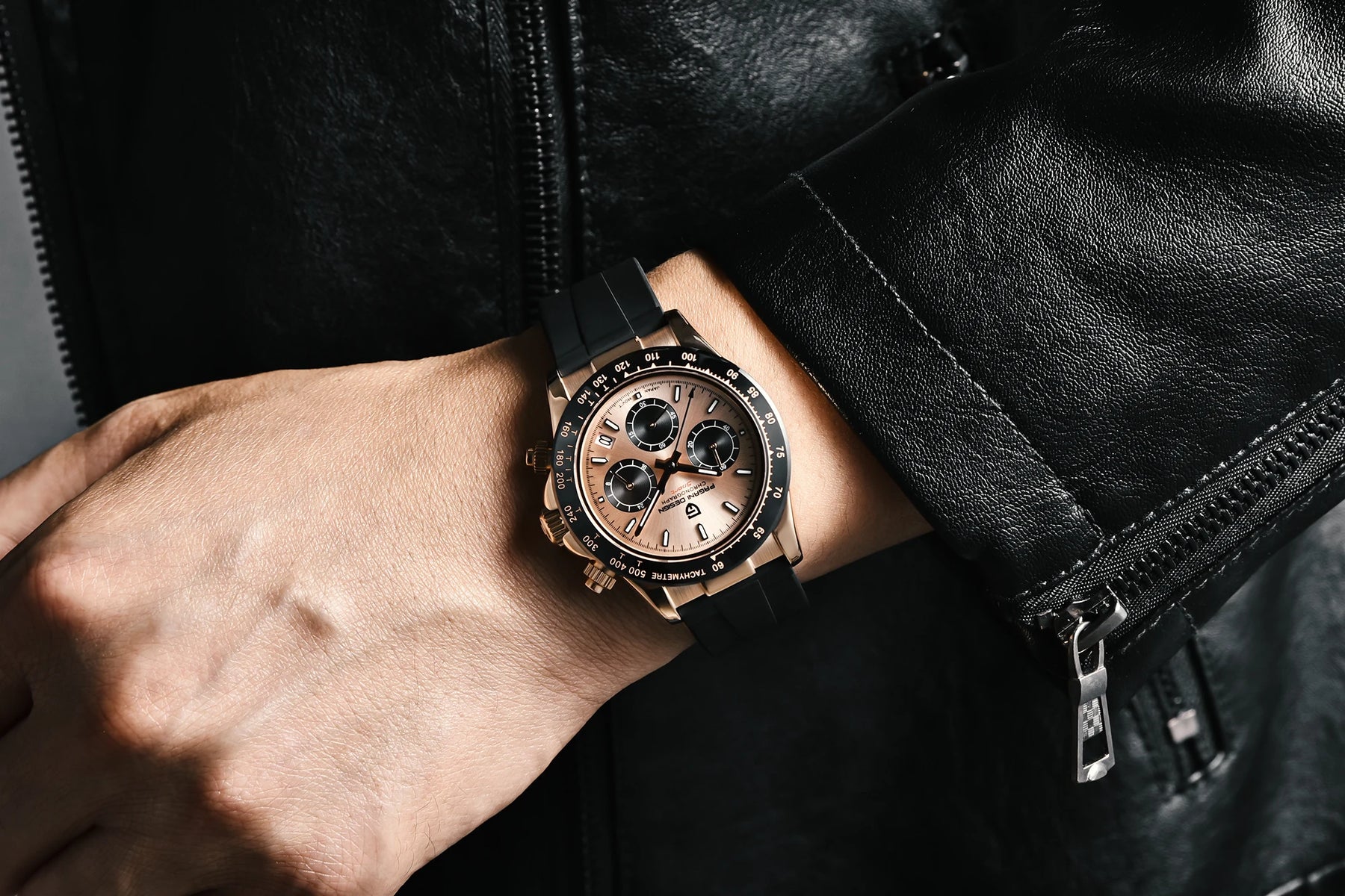 2026 Pagani Design PD-1664 Luxury Chronograph Watch - Japanese VK63 Quartz, Luminous Sapphire Edition