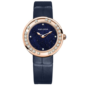 AGELOCER Baikal Diamond Women’s Watch – Luxury Quartz Wristwatch