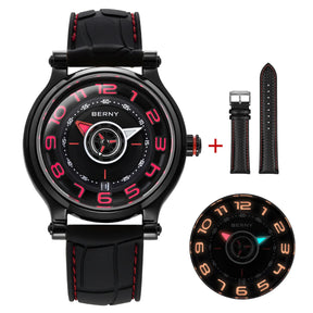 BERNY Miyota 8215 Automatic Men’s Watch – Sapphire, Super Luminous