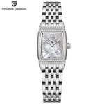 PAGANI DESIGN Women’s Quartz Watch 22mm – Sapphire Crystal, Stainless Steel, 50m Water Resistant