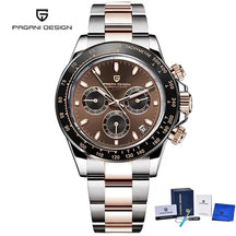 Pagani Design Men's Chronograph Watch – Quartz Sapphire Stainless Steel Waterproof 2026e