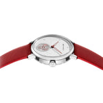 Seagull Women's Automatic Watch ST17 – Red Leather Strap Stainless Steel Waterproof 6130L