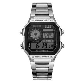 Casio Men's Sports Watch – Digital LED, Quartz, Waterproof Military Style