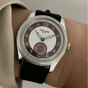 Pierre Philippe 38mm Ultra-Thin Mechanical Dress Watch – Red Dial, Manual Wind ST17 Movement