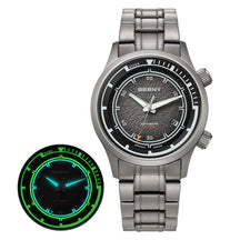 BERNY Men's Automatic Titanium Diver Watch – 20ATM Waterproof Sapphire Luminous