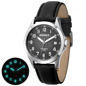BERNY Men's Automatic Watch – ST2130 Sapphire 10ATM Waterproof Luminous