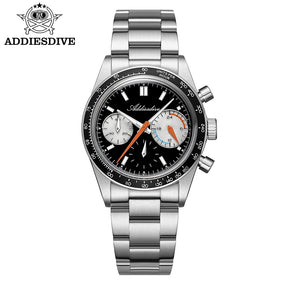 Addiesdive VK63 Chronograph Watch – Racing Style, 100M Waterproof