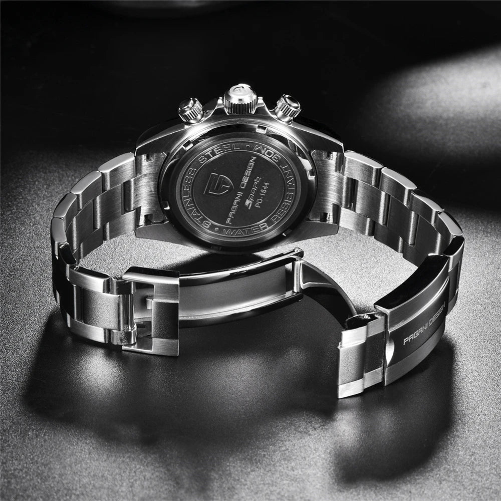 PAGANI DESIGN Men's Chronograph Quartz Watch – Sapphire, Stainless Steel, VK63