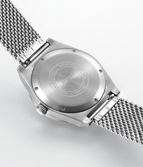BERNY Men's Track Watch – Stainless Steel Panda Dial Rotating Bezel Casual