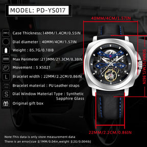 Pagani Design 40mm Automatic Men’s Watch – Sapphire, 100M Waterproof