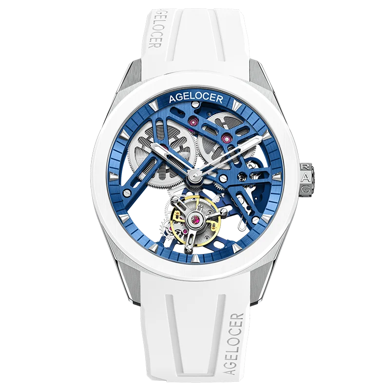AGELOCER Men’s Tourbillon Watch – 80 Hour Power Reserve, Sapphire, 42mm