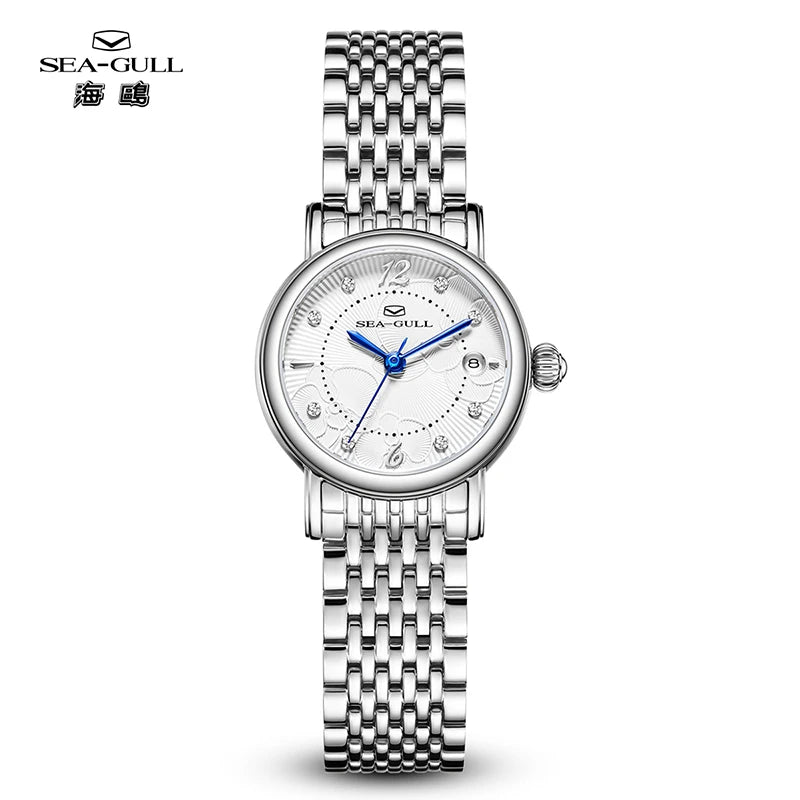 Seagull Women’s Automatic Watch 1074L – Luxury Floral Diamond Mechanical Wristwatch for Ladies