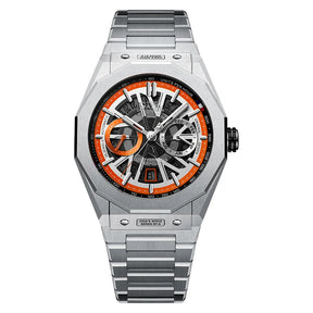 BONEST GATTI Men's Automatic Skeleton Watch – Mechanical, Luminous & Waterproof
