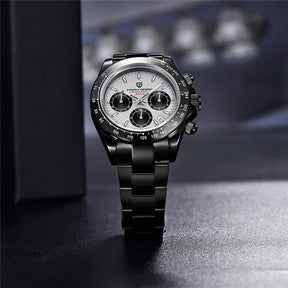 PAGANI DESIGN Men's Chronograph Quartz Watch – Sapphire, Stainless Steel, VK63