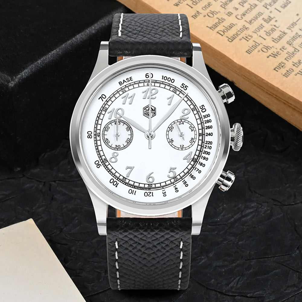 San Martin Men’s Quartz Chronograph Watch – 38mm, Sapphire Crystal
