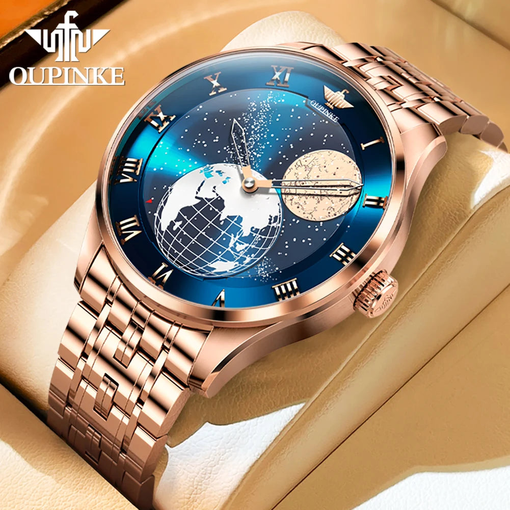 OUPINKE 3230 Automatic Mechanical Watch – Luxury Men’s Steel Watch