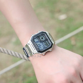 Casio Men's Sports Watch – Digital LED, Quartz, Waterproof Military Style
