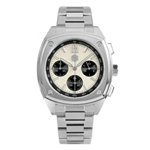 San Martin Men's Chronograph Watch 39.5mm – VK63 Quartz Panda Dial 100M Waterproof Sapphire