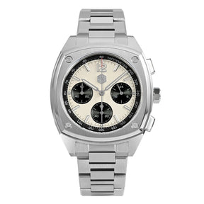 San Martin Men's Chronograph Watch 39.5mm – VK63 Quartz Panda Dial 100M Waterproof Sapphire