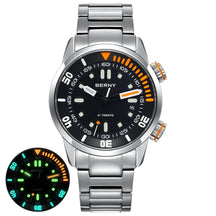 BERNY Automatic Dive Watch – 20ATM Waterproof Mechanical Watch with Sapphire Crystal & Super Luminous Dial