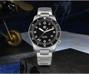 San Martin SN0142 Automatic Dive Watch – 39.5mm Sapphire Crystal 200M Waterproof Men's Mechanical Watch