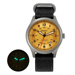 BERNY Men's Automatic Full Titanium Watch