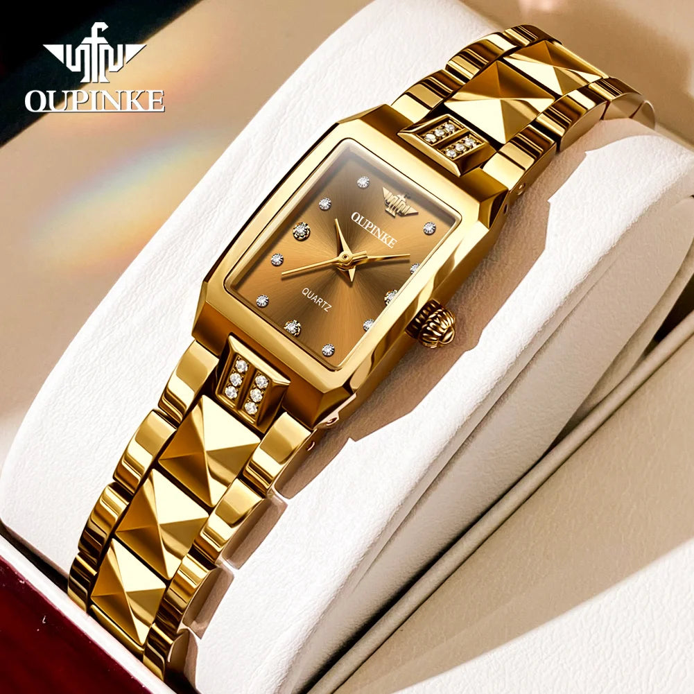 OUPINKE 3246 Women's Automatic Watch – Sapphire Tungsten Steel 50M Waterproof