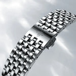 AGELOCER Budapest Men's Automatic Watch – Steel Strap Business Dress with Calendar