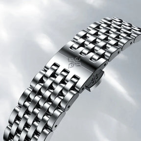 AGELOCER Budapest Men's Automatic Watch – Steel Strap Business Dress with Calendar