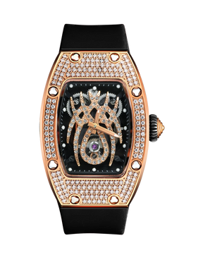 HANBORO Spider Collection Spider Ruby and Diamond Crafted Luminous Full Diamonds Luxury Women's Watch