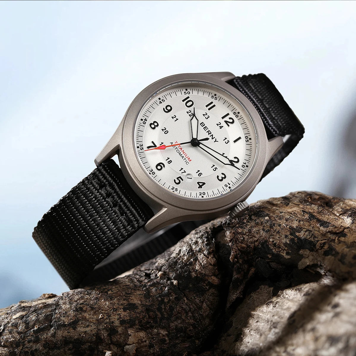 BERNY Men's Automatic Full Titanium Watch