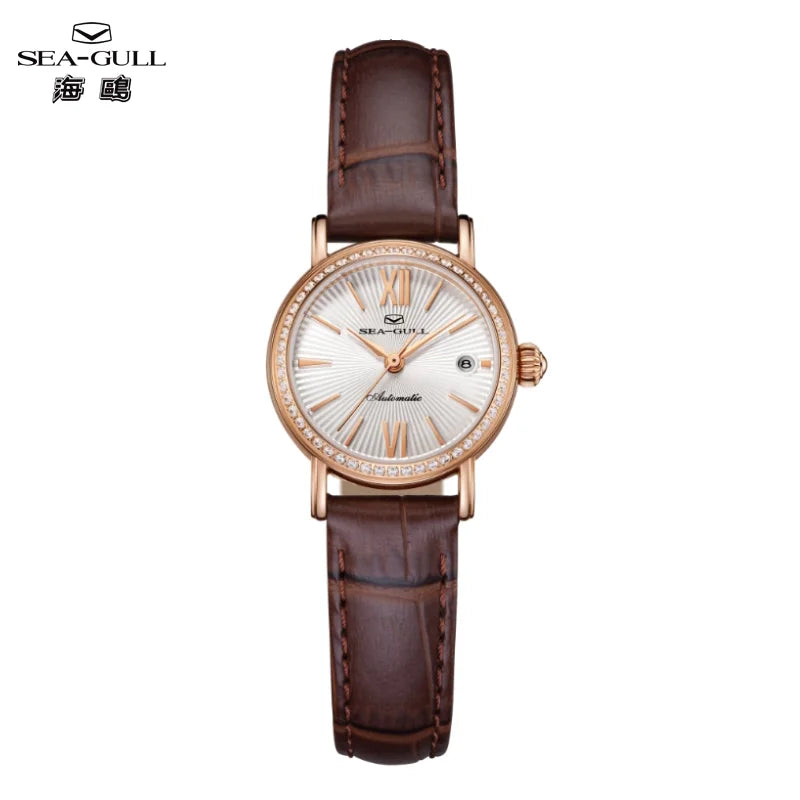 Seagull 1046L Women's Watch – Elegant Textured Dial Water Resistant Dress