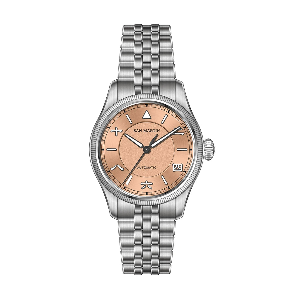 San Martin SN0033 Men's Automatic Pilot Watch 39.5mm – YN55 Sapphire 10Bar Vintage Style
