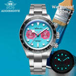 Addiesdive AD2520 Chronograph Watch – VK64 Quartz, 100M Waterproof