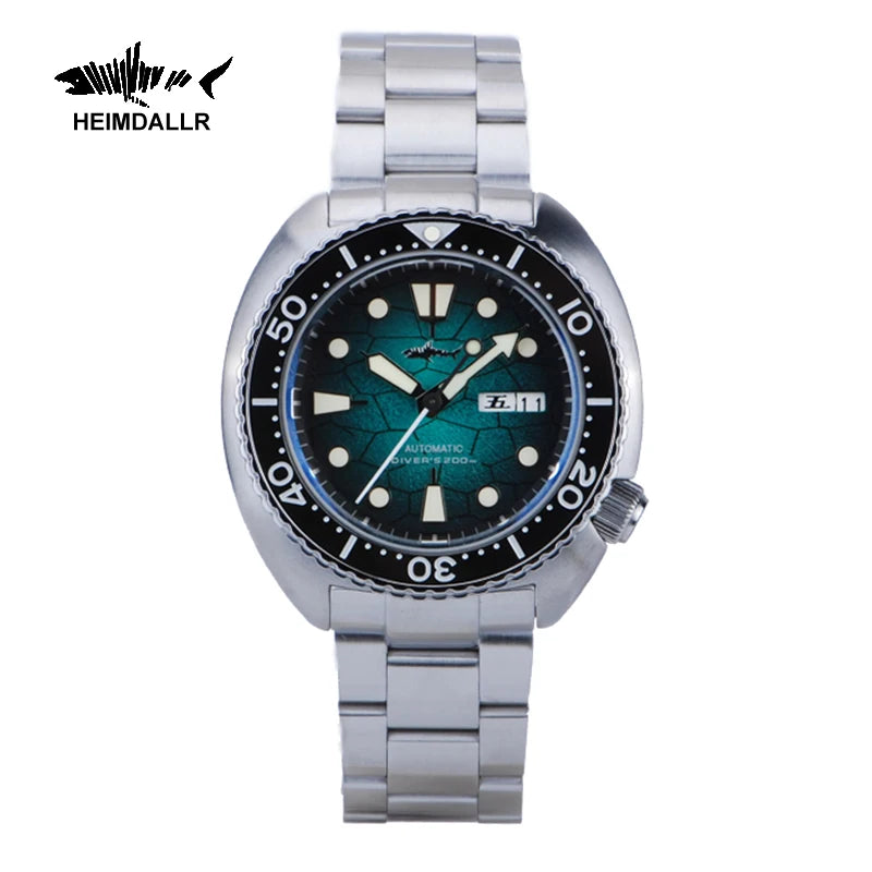 Heimdallr Men's Automatic Dive Watch 44mm – NH35A Sapphire 200M Water Resistant Luminous