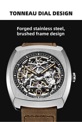 Sea-Gull Skeleton Automatic Watch for Men – Sapphire Crystal, 316L Stainless Steel