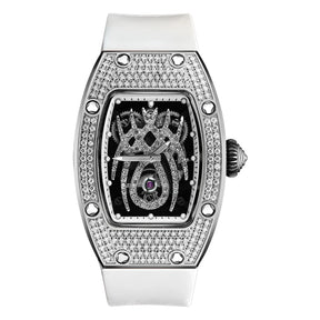 HANBORO Spider Collection Spider Ruby and Diamond Crafted Luminous Full Diamonds Luxury Women's Watch