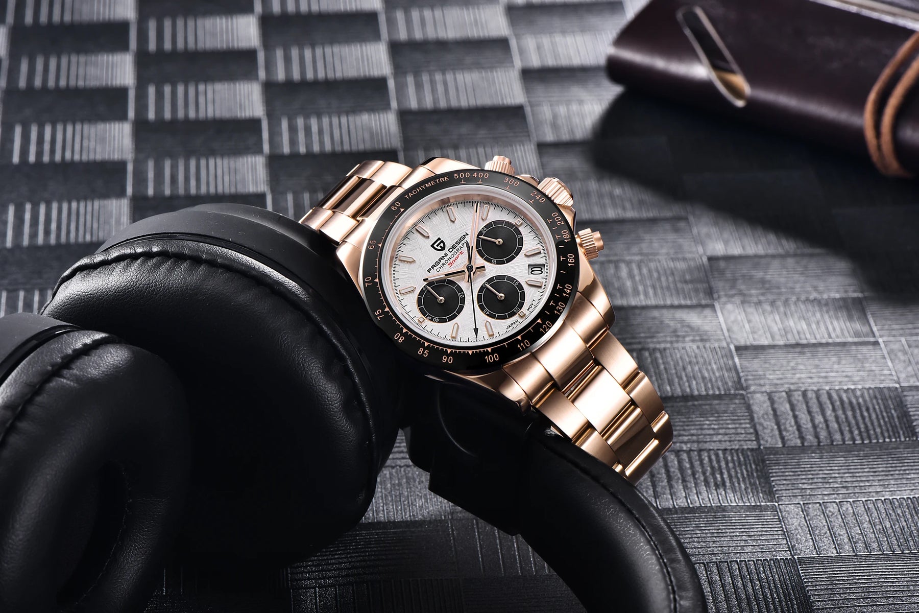 PAGANI DESIGN Men's Chronograph Quartz Watch – Sapphire, Stainless Steel, VK63