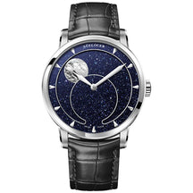 AGELOCER Men’s Moon Phase Watch – Blue Aventurine Dial, 29.5-Day Display, Luxury Automatic Wristwatch