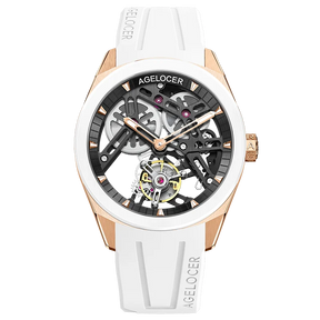 AGELOCER Men’s Tourbillon Watch – 80 Hour Power Reserve, Sapphire, 42mm