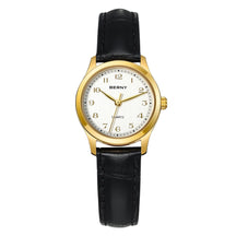 BERNY Women’s Gold Quartz Watch – Luxury Fashion Wristwatch with Elegant Gradient Dial