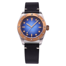 Baltany Men’s Bronze Automatic Watch 40mm – Vintage Style, 200m Water Resistant, Luminous, Leather Strap